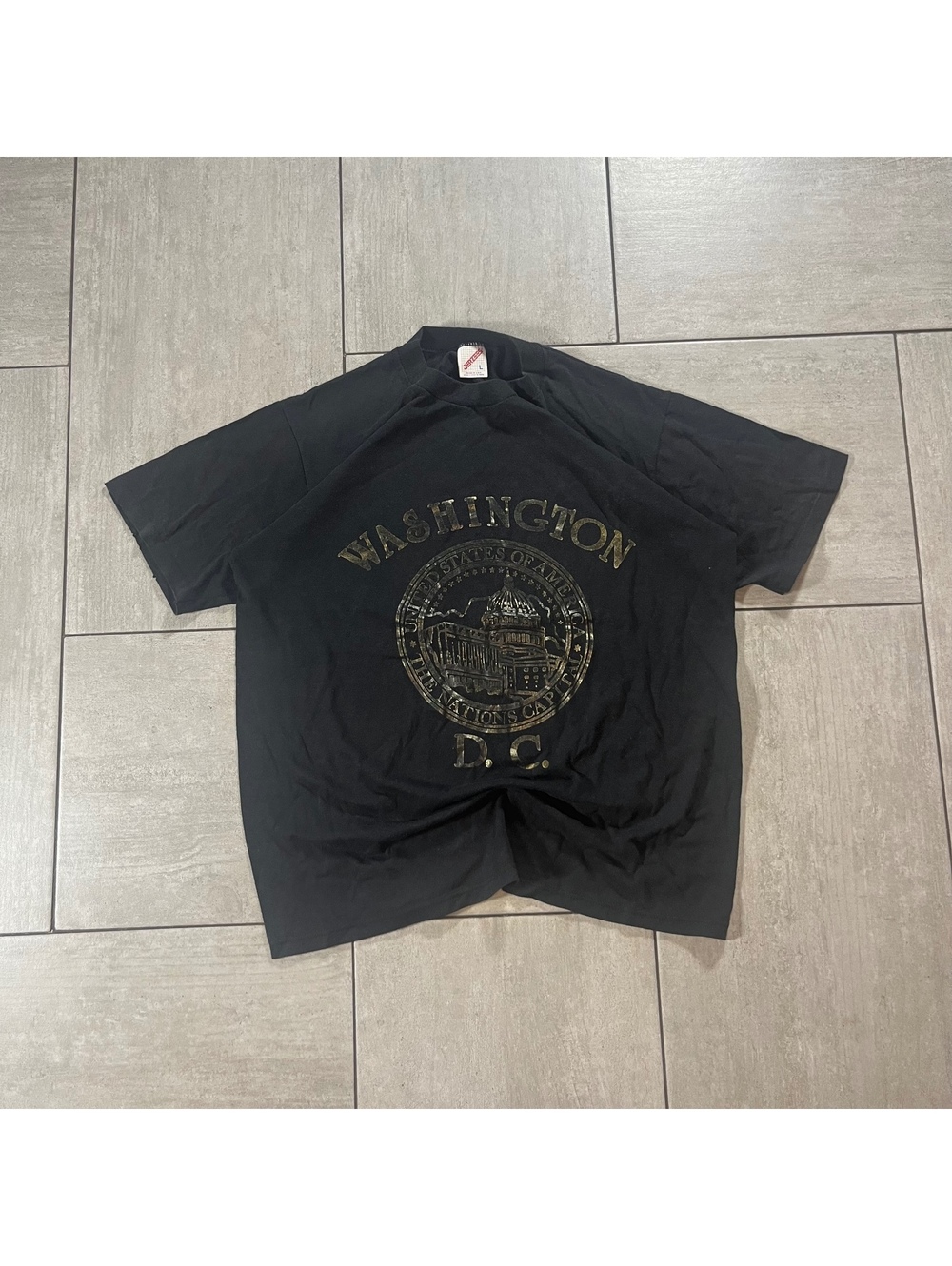 Vintage Jerzees Washington D.C. Graphic T-Shirt Large